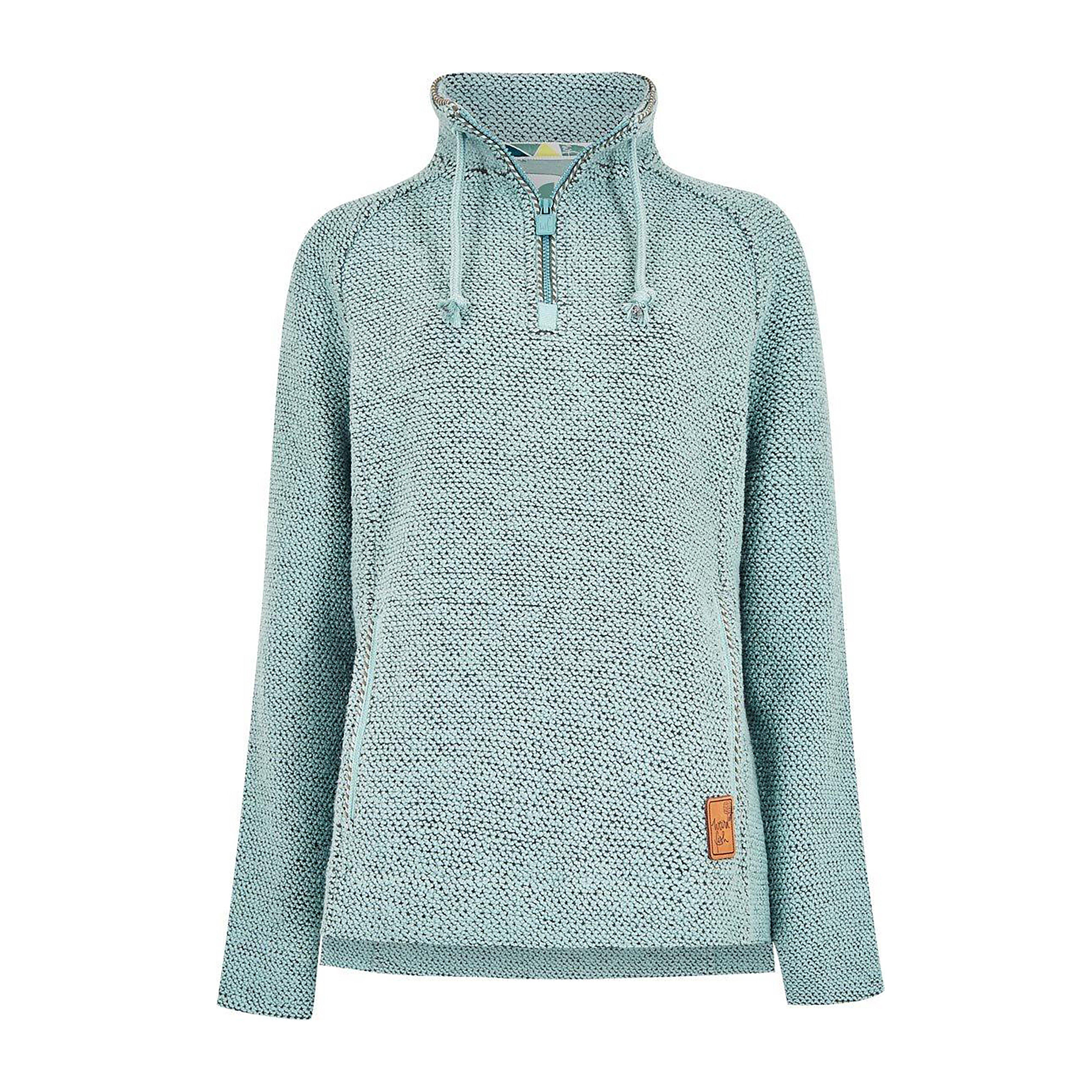 weird fish zip up fleece