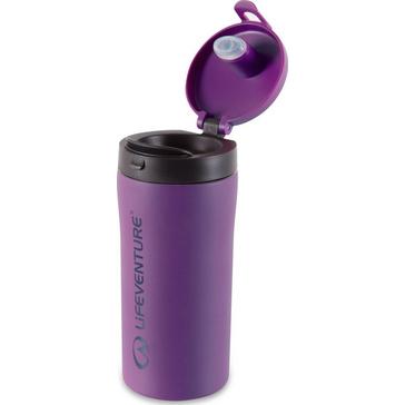 Purple LIFEVENTURE Flip-Top Thermal Mug
