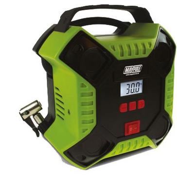 Green Maypole 12V Air Compressor Auto Digi