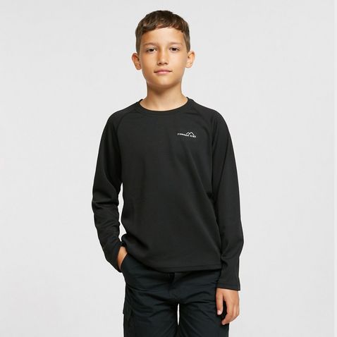 Black FREEDOMTRAIL ESSENTIAL TECH TEE LS KIDS