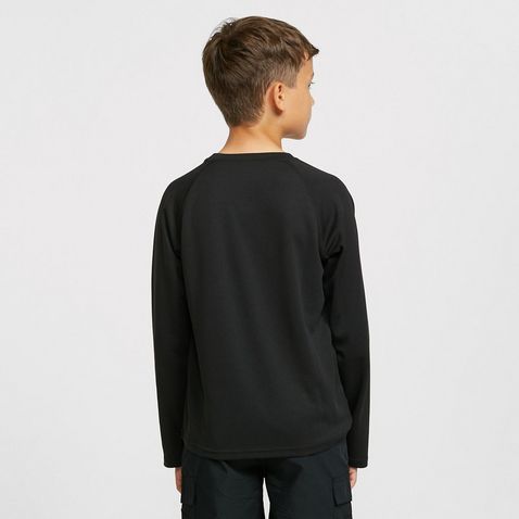 Black FREEDOMTRAIL ESSENTIAL TECH TEE LS KIDS