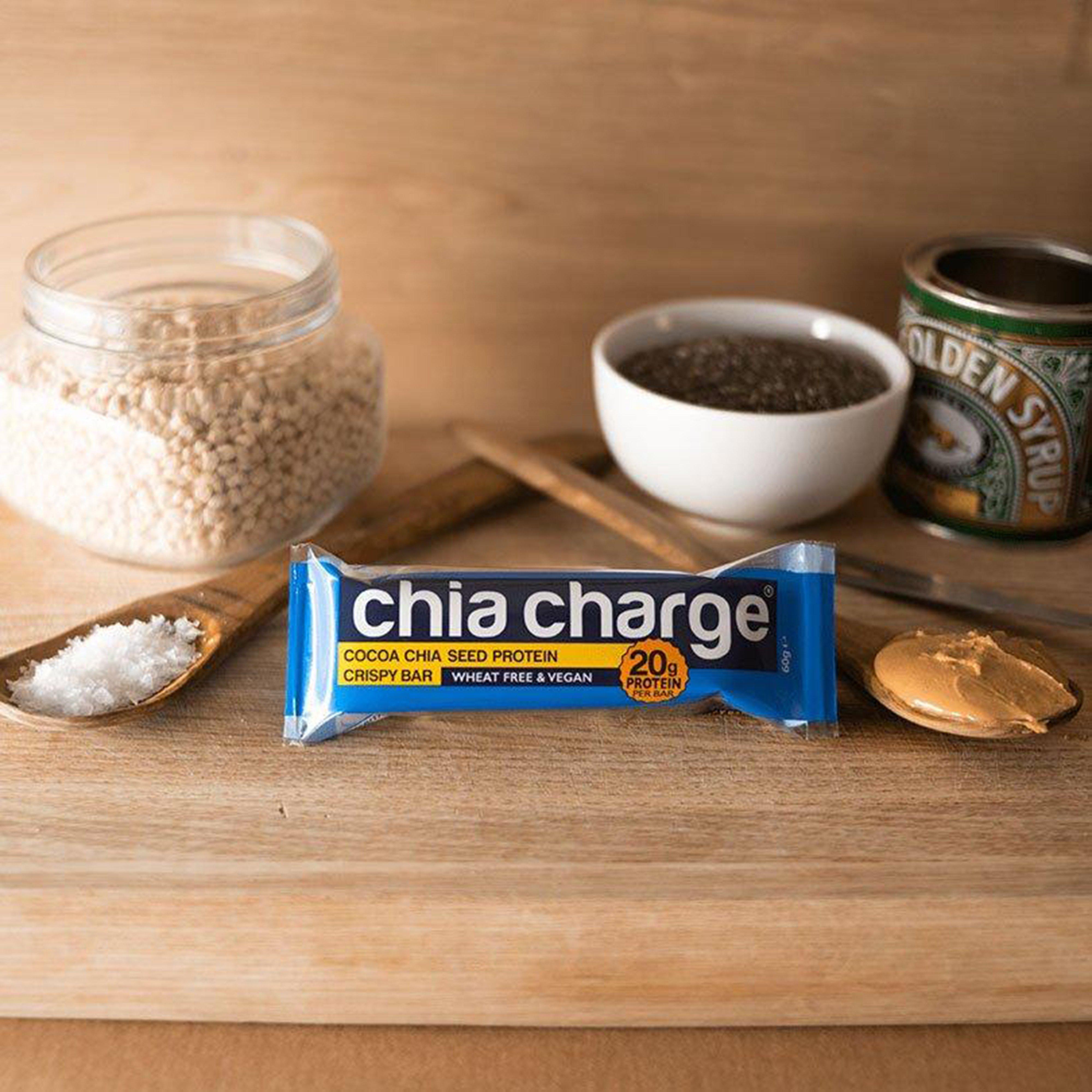 Chia Charge Cocoa Chia Seed Protein Crispy Bar 60g Review