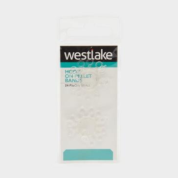 White Westlake Hook on Pellet Bands (Small)