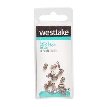 Silver Westlake Swivel and Stop Bead (Medium)