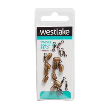 Silver Westlake Swivel And Stop Bead Lar 10Pc