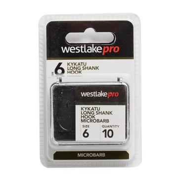 Black Westlake Kykatu Long Shank Hook Microbarb (Size 6)