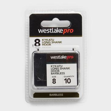 Black Westlake Long Shank Barbless Size 8