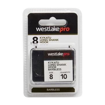 Black Westlake Long Shank Barbless Size 8