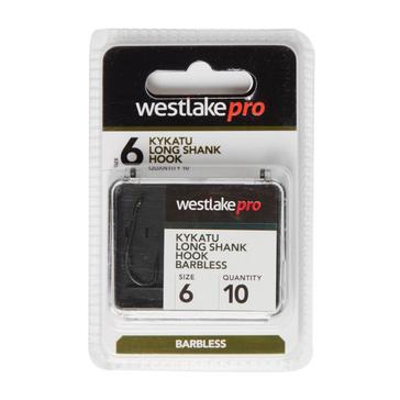 Black Westlake Long Shank 6 Barbless