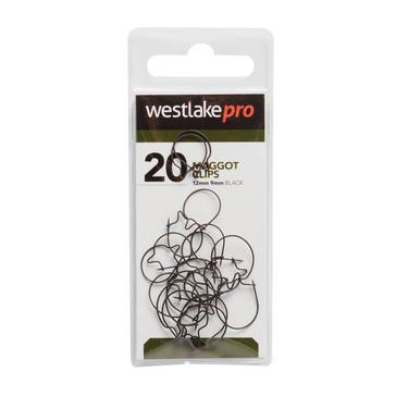Black Westlake Maggot Clips Mixed 20Pk