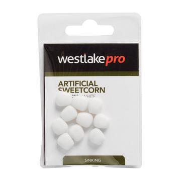 White Westlake Artificial Sweetcorn White Sinking Bait (10 Pack)