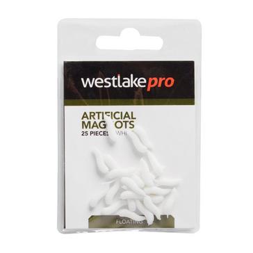 White Westlake Maggots White Floating 25Pc