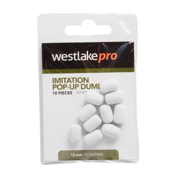 White Westlake Popup Dumbell 12mm Wht 10Pcs