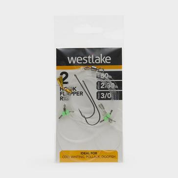 Clear Westlake 2 Hook Flapper Size 3/0