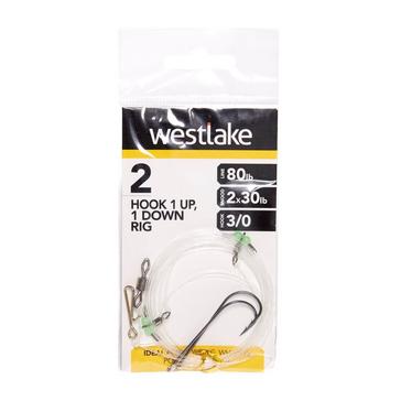 Clear Westlake 2 Hook 1Up 1Down Rig 3/0