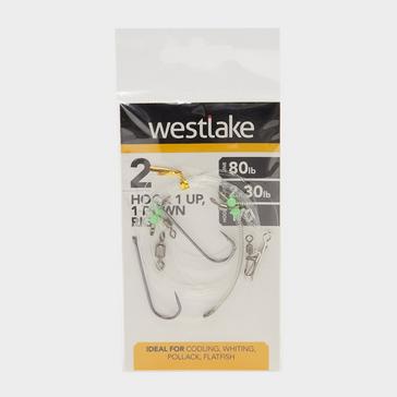 Clear Westlake 2 Hook 1Up 1Down Rig (Size 1/0)