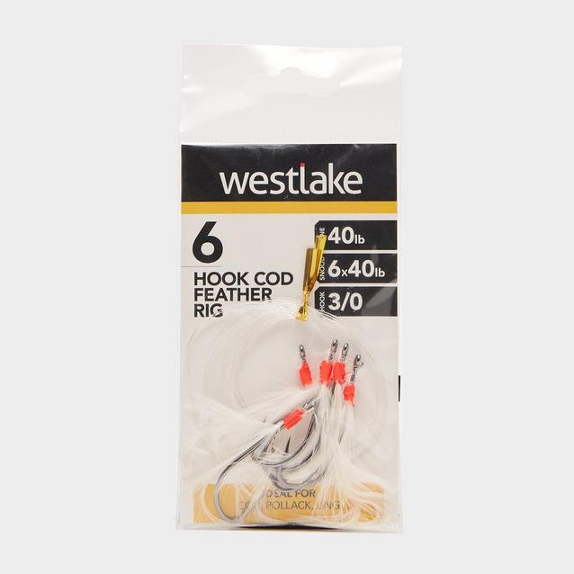 Multi Westlake 6 Hook Cod Feather (Size 3/0) image 1