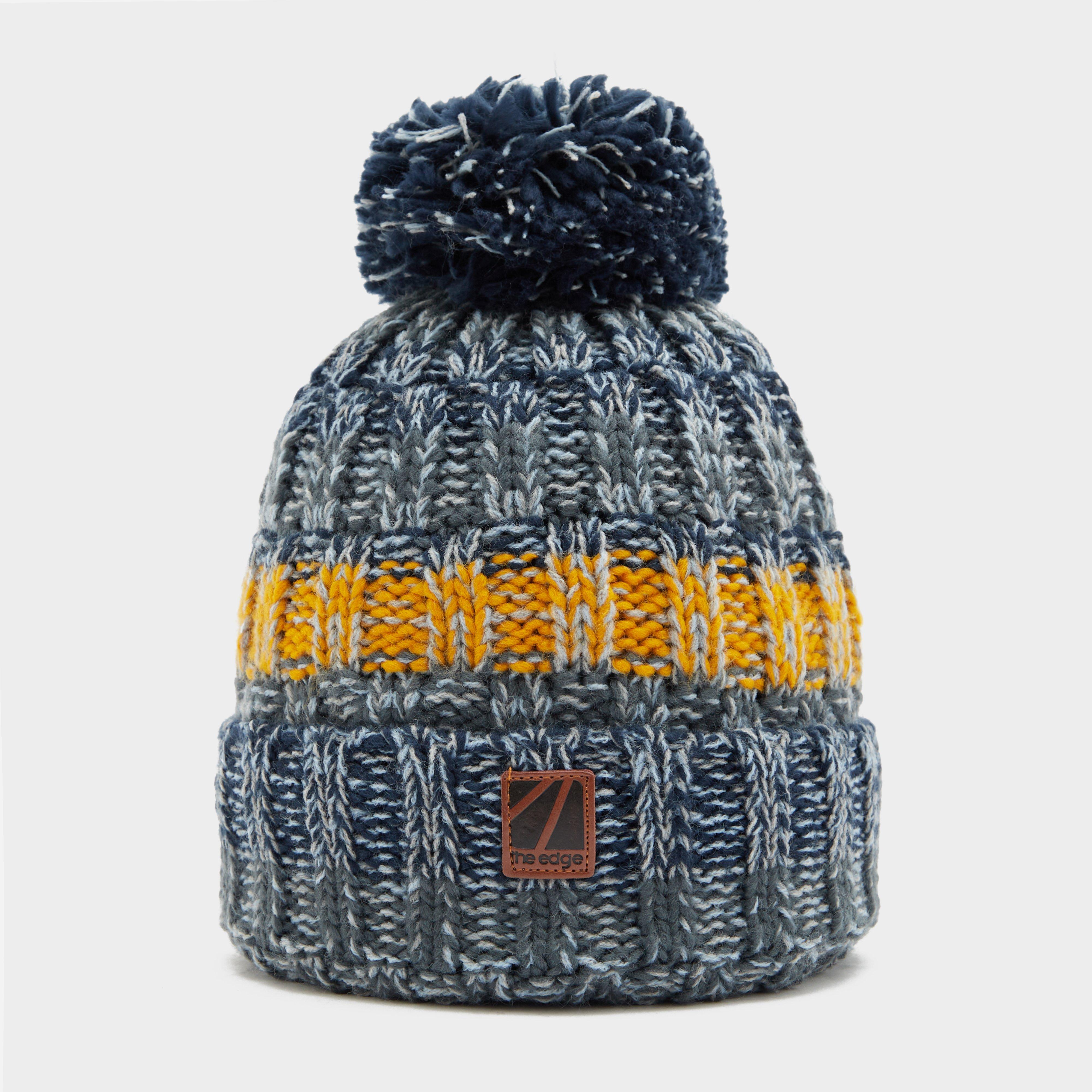 mens cream bobble hat