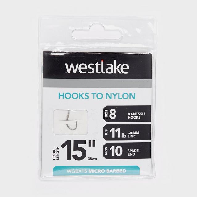 Silver Westlake Extra Strong Barbed Hooks 15” Size 8 image 1