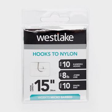 Clear Westlake Extra Strong Barbed Hooks 15” Size 10