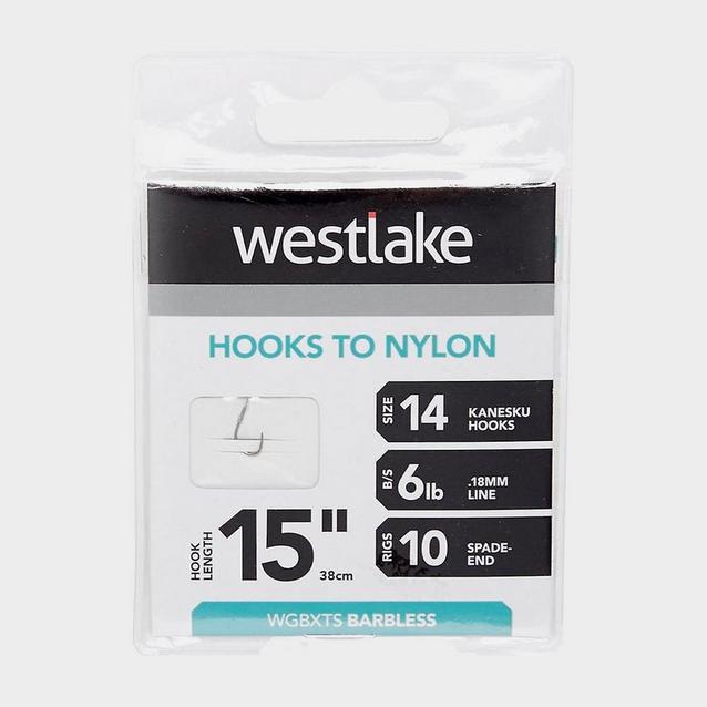 Silver Westlake Hooks to Nylon Size 10 image 1