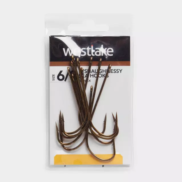 Westlake 10 Pack O'Shaughnessy Fishing Hooks - Brown