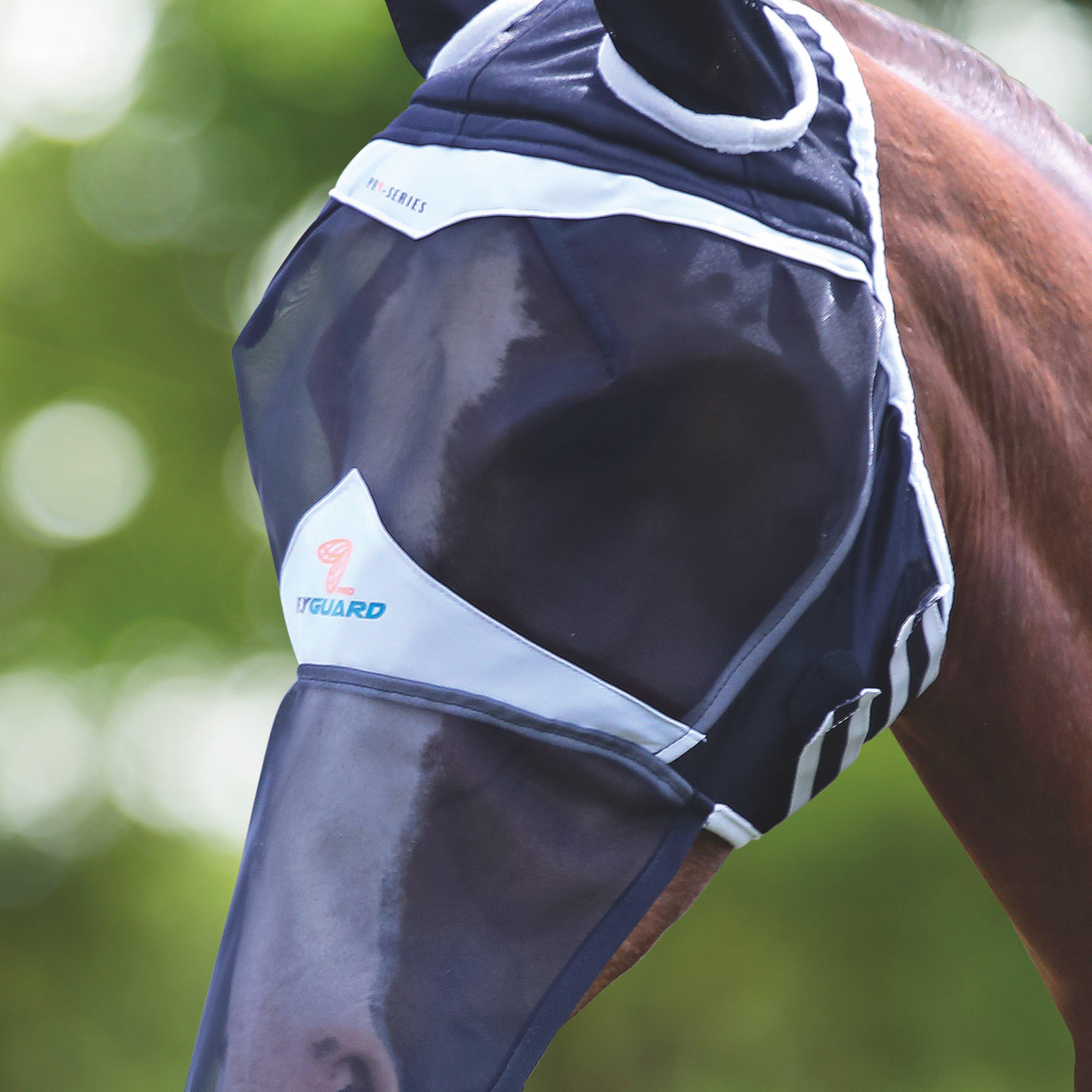 Fine Mesh Fly Mask With Ears And Nose Black