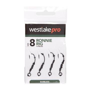 Black Westlake Barbless Ronnie Rig (Size 8)