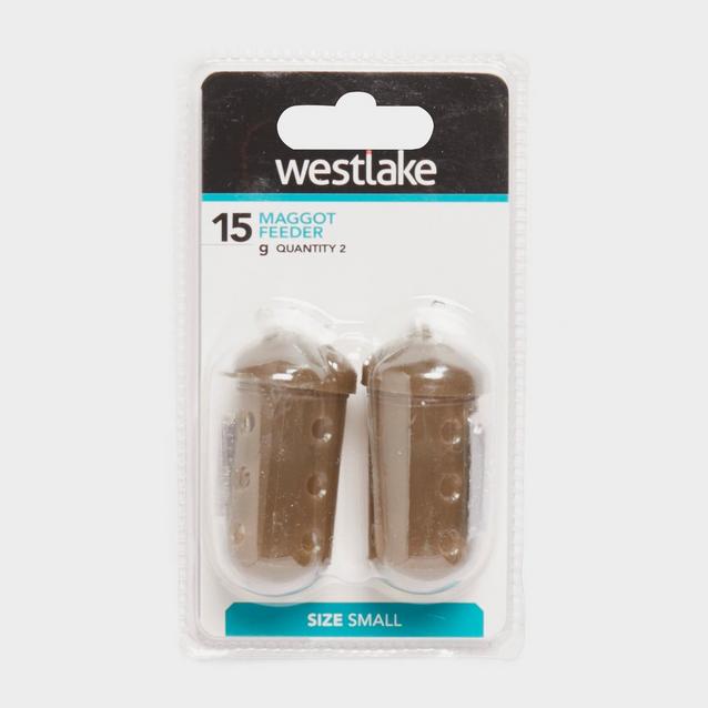 Brown Westlake Maggot Feeder Small 15g (2 Pack) image 1