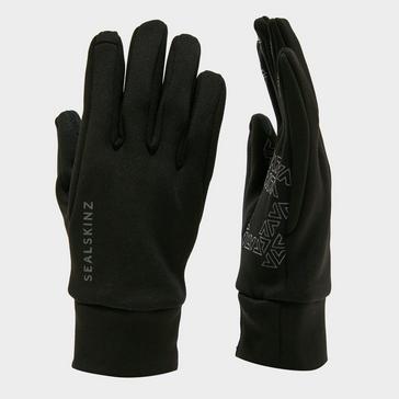Black Sealskinz Water Repellent All-Weather Gloves Black