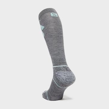 Grey Salomon Women's Ice Ski Socks