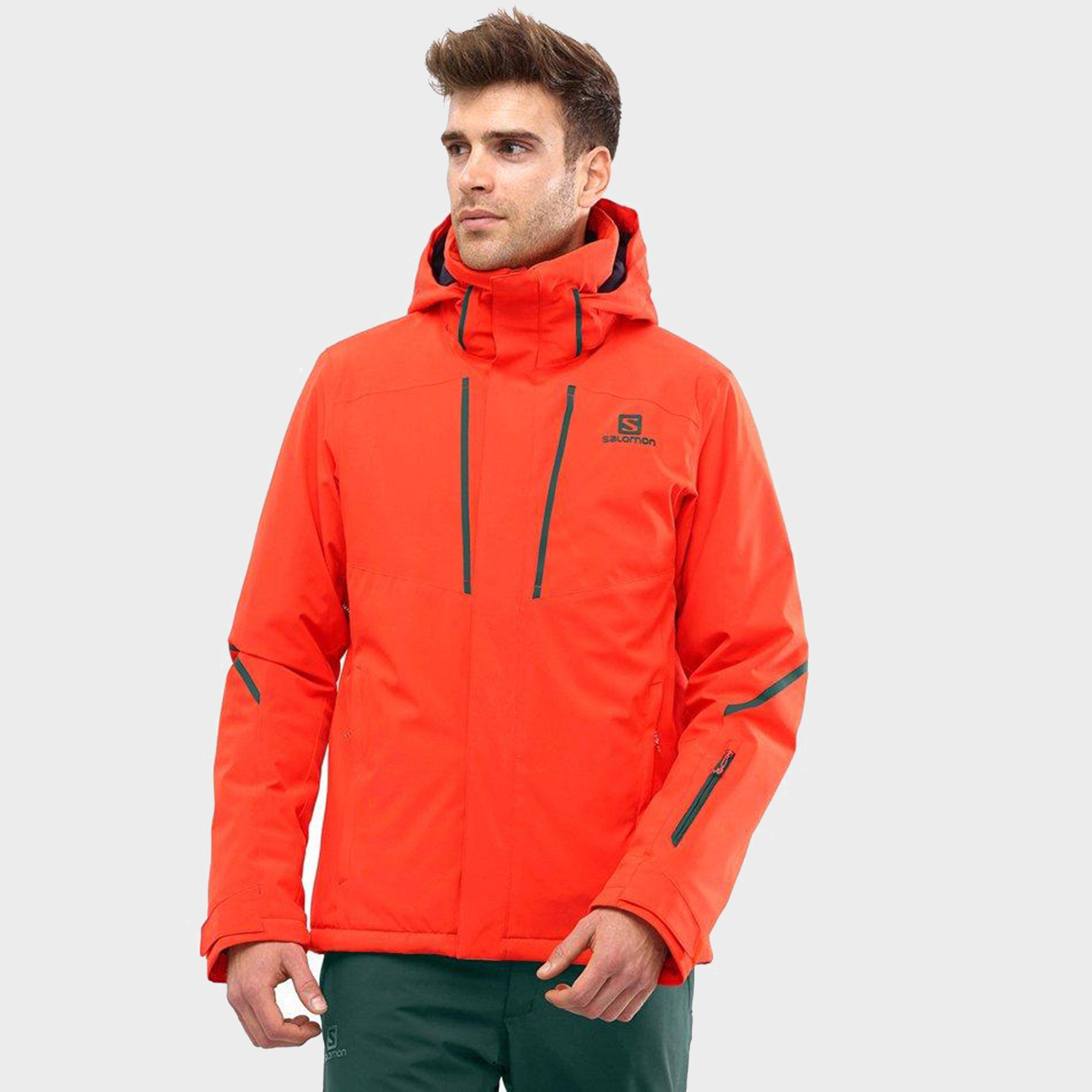 salomon orange ski jacket