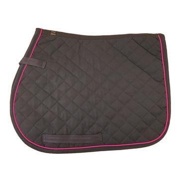 Black Mark Todd Piped Saddle Pad Black