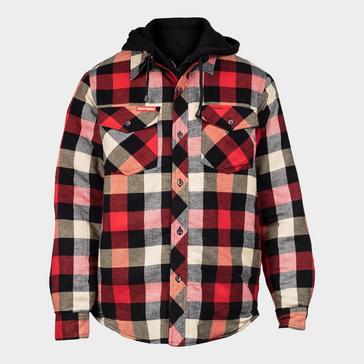 Red Hard Yakka Men's Quilted Flannel Shacket