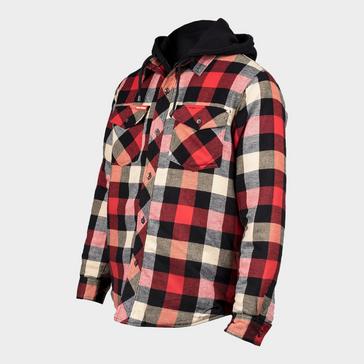 Red Hard Yakka Men's Quilted Flannel Shacket