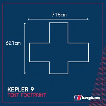 BLACK Berghaus Kepler 9 Tent Footprint
