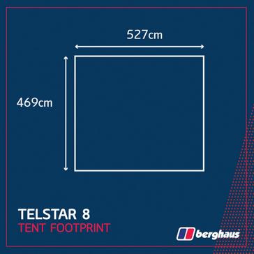 Black Berghaus Telstar 8 Tent Footprint