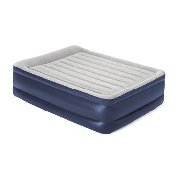 Blue HI-GEAR High Rise Flock King Size Airbed