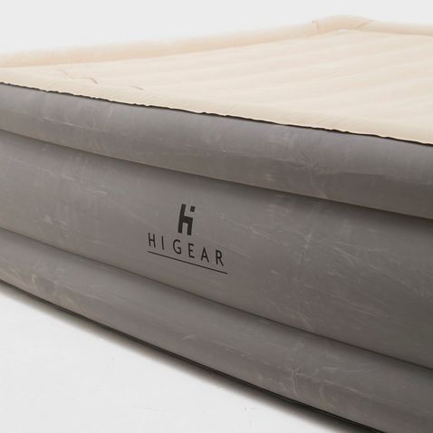 SILVER GREY HI-GEAR Hi Rise Foam King Size Air Bed