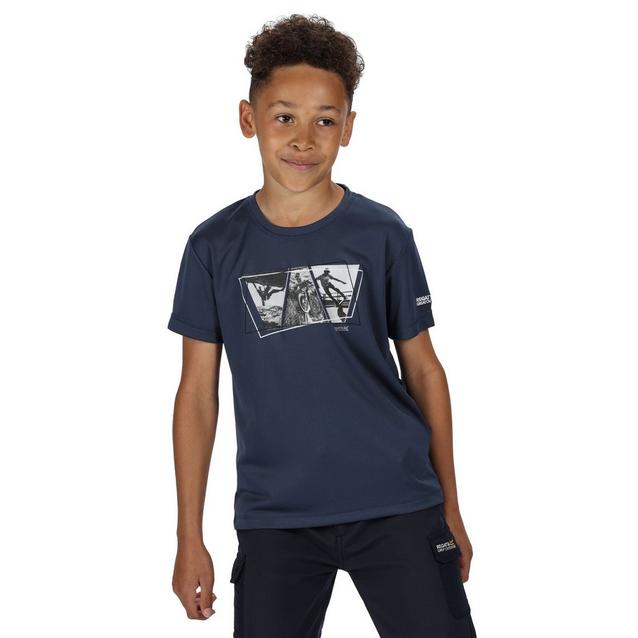 Blue Regatta Junior Alvarado V Graphic T-Shirt Dark Denim image 1
