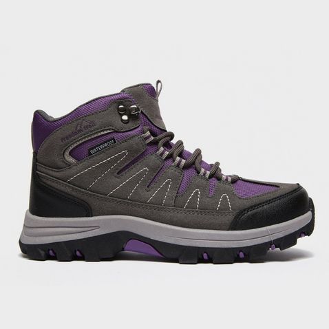 GREY PURPLE FREEDOMTRAIL Kids’ Dovedale Waterproof Walking Boot