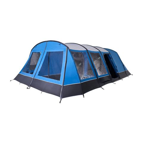 Family tents with sewn in outlet groundsheet