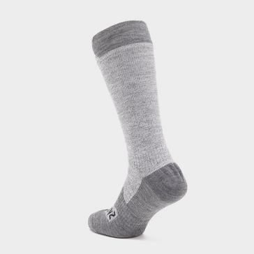 Grey Sealskinz Waterproof All Weather Mid Length Socks Grey