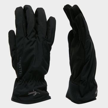 Black Sealskinz Mens Waterproof All-weather Gloves Black