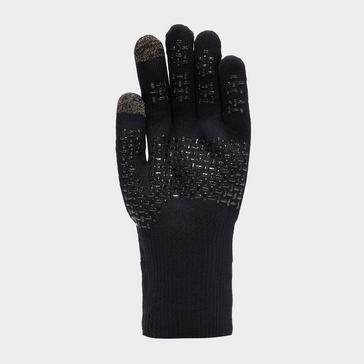 Black Sealskinz Waterproof All Weather Ultra Grip Gloves Black