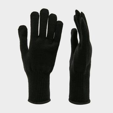 Black Sealskinz Solo Merino Gloves Black