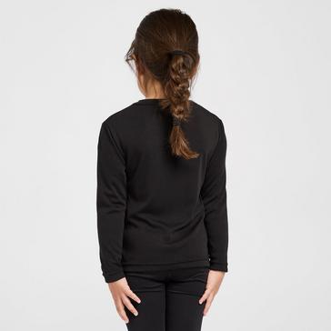 Black Peter Storm Kids Long Sleeved Thermal Crew Neck Top Black
