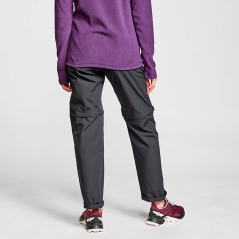 Dark Grey FREEDOMTRAIL Women's Nebraska Zip-Off Walking Trousers