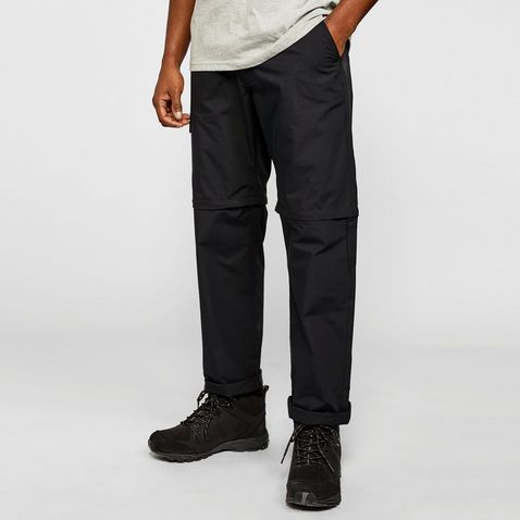 All Black FREEDOMTRAIL Men's Nebraska Zip-off Trousers