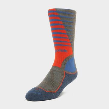 Green Bridgedale Men's Ski Midweight+ Merino Endurance Over Calf Socks